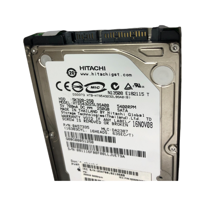 S0417 Laptop Hard Drive HDD Hitachi HTS543225L9SA00 250GB — MDTECHUSA